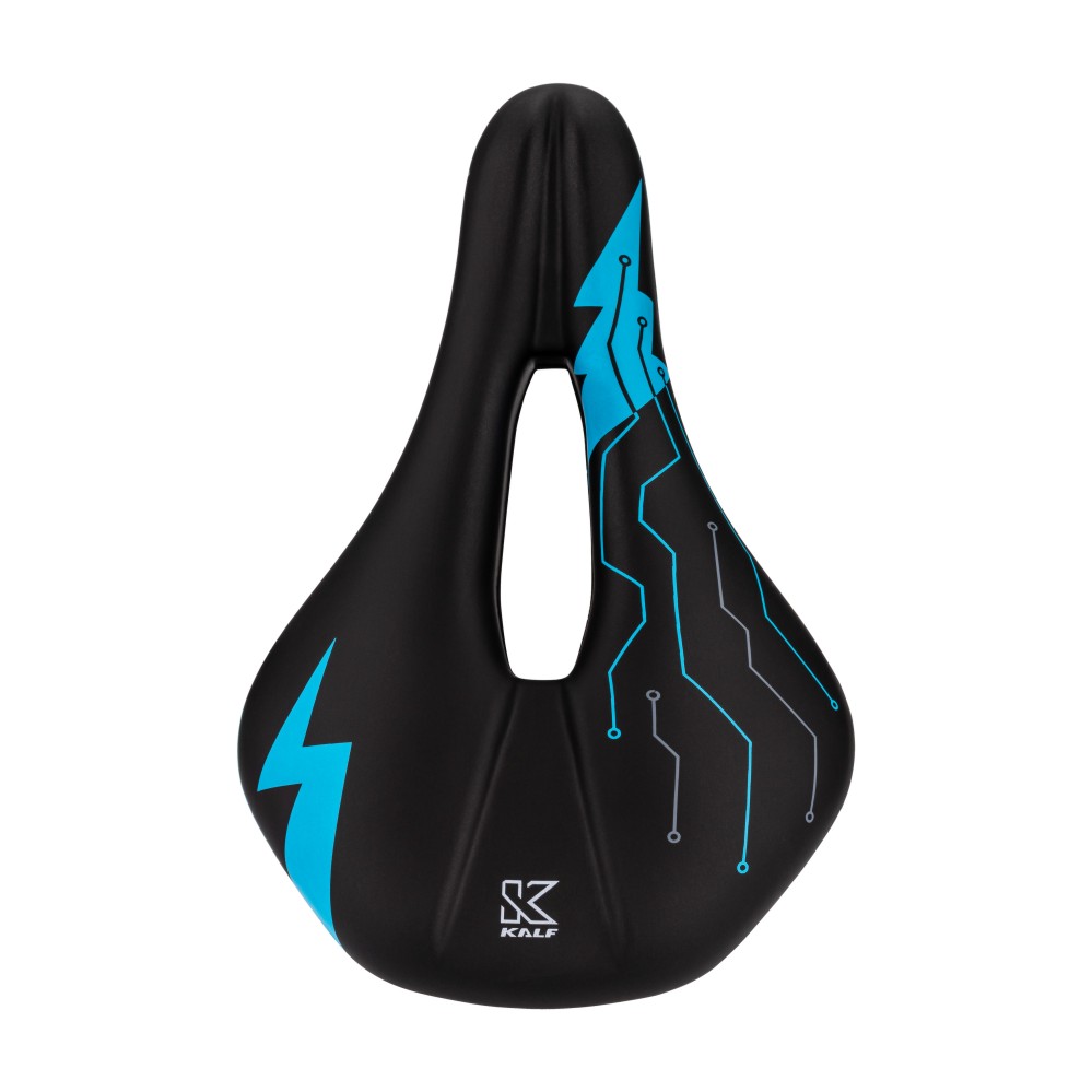 Asiento anti-prostata negro/azul